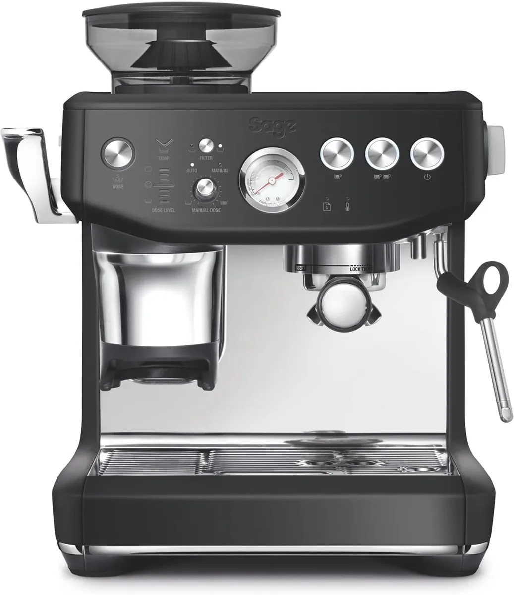 Breville Barista Express Impress espresso machine in Black Truffle finish