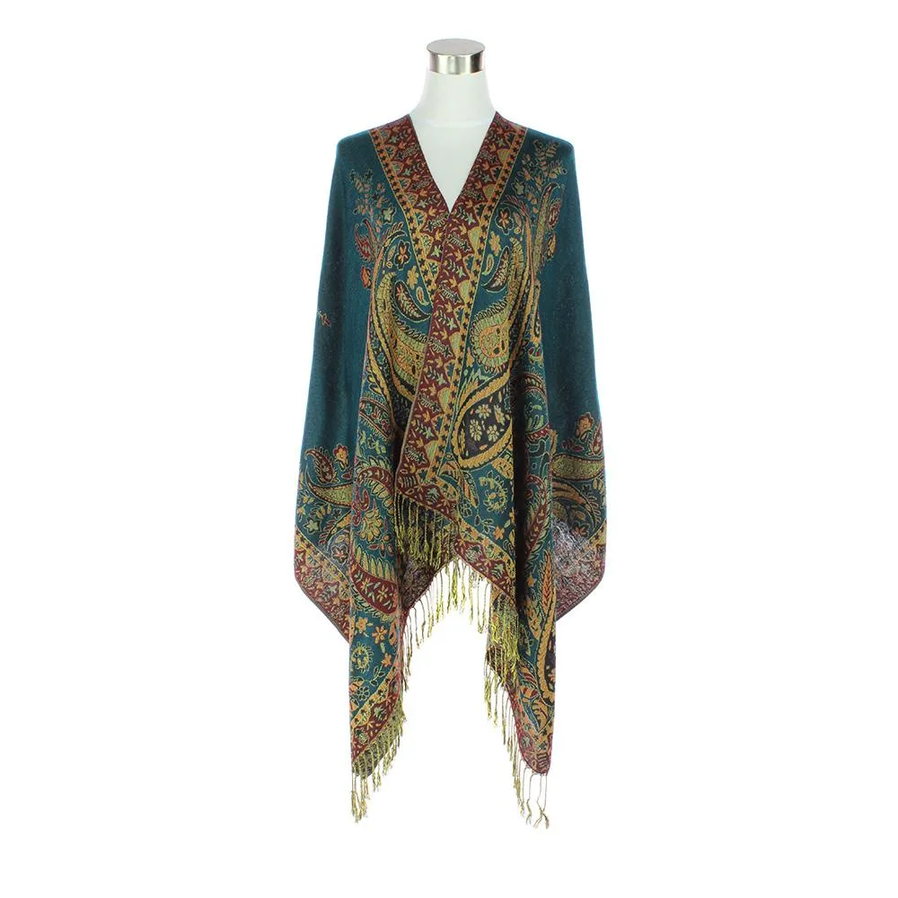 Ankarsrum Original USA Ankarsrum Original USA Paisley Pashmina Shawl Gold/Green — product photo