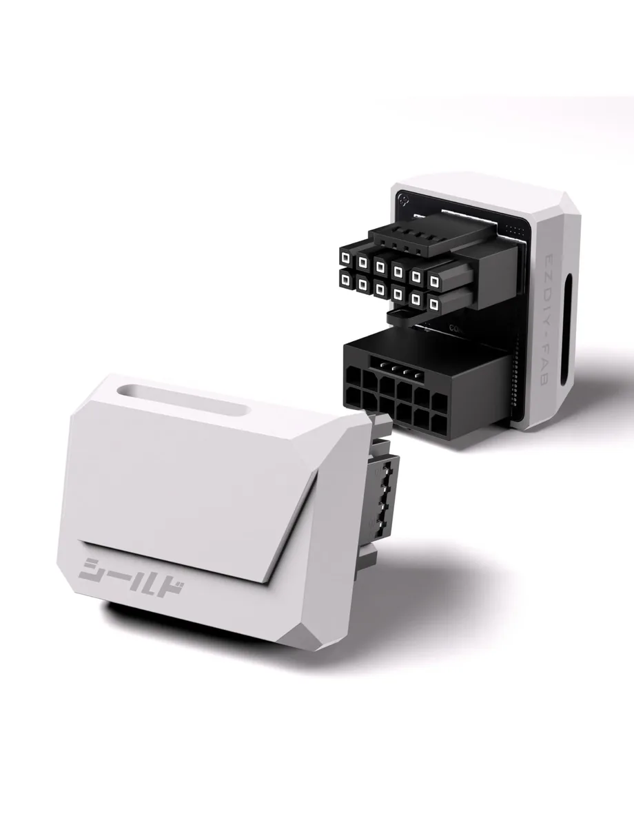 WRIARICH WRIARICH PCIe 5.1 12V-2x6 GPU Adapter 600W 16 Pin 12VHPWR 180 Degree STD Type White — product photo