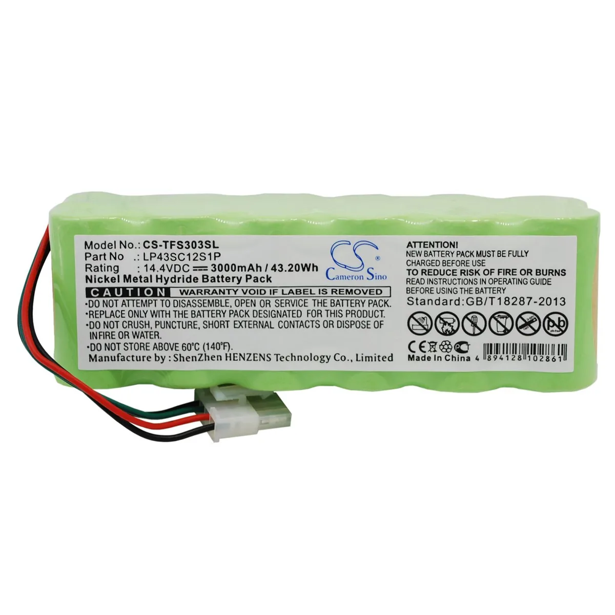 Centenex Electronics Centenex Electronics DS-CS-TFS303SL GPS Battery Ni-MH 14.4V 3000mAh Blue — product photo