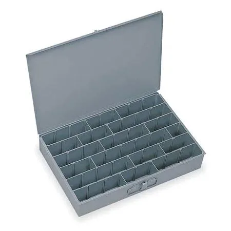 Durham Durham 099-95-D928 Compartmented Box 12-18 Compartments Gray — product photo