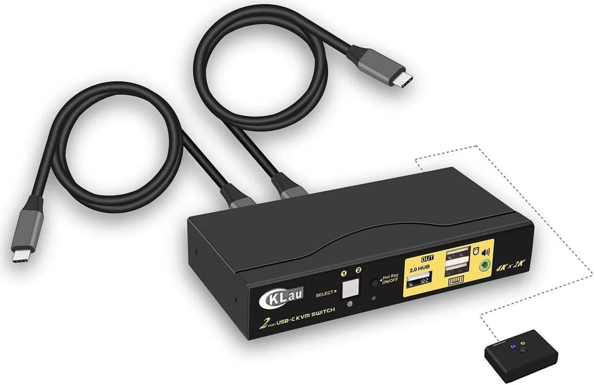 Vszerda Vszerda 2-Port USB-C KVM Switch 4K@60Hz — product photo