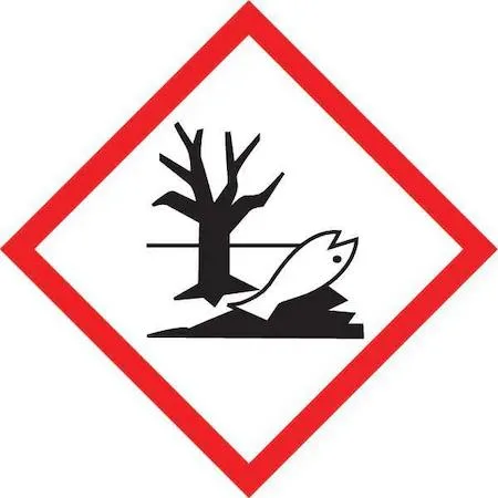 White paper label roll, 250 Environment pictogram labels, adhesive backing, non-laminated finish