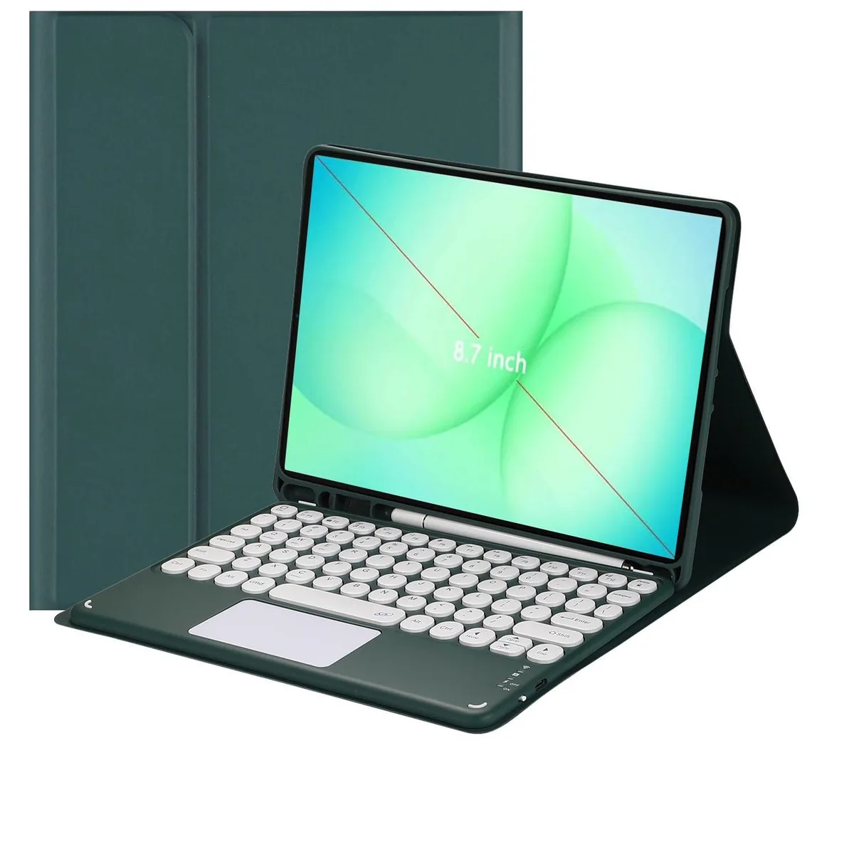 Timoom Timoom Dark Green Keyboard Case for 8.7" Tab A11 2025 / A9 2023 — product photo