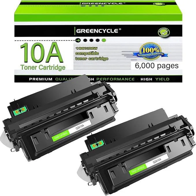 GREENCYCLE GREENCYCLE Q2610A High-Yield Toner Cartridge 2-Pack Black 6000 Pages — product photo