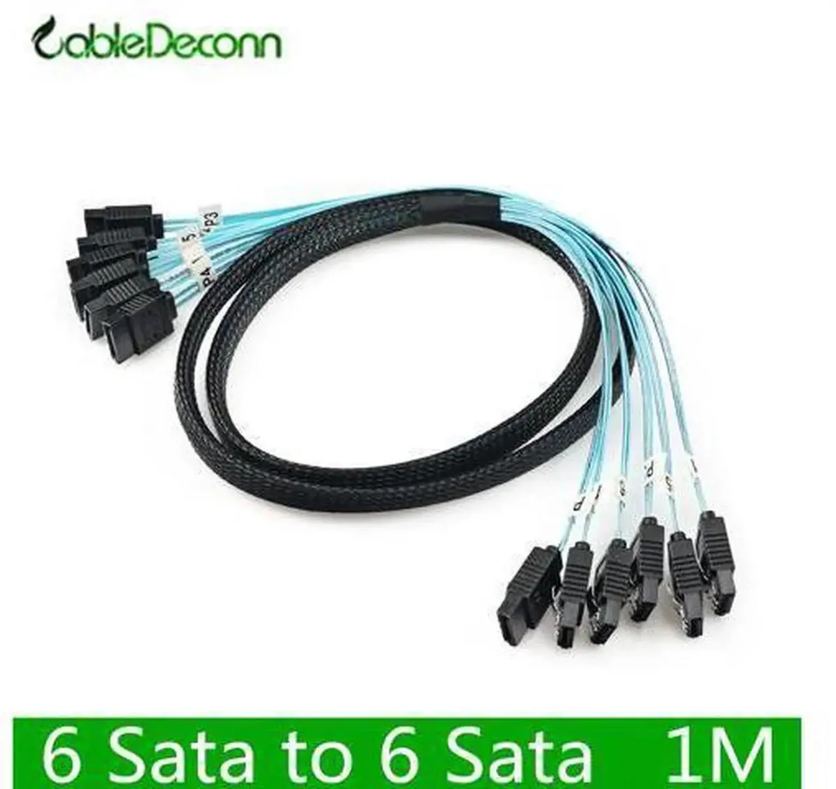 SMUGDESK SMUGDESK 6Gbps SATA SAS Cable 6-Pack 1m — product photo