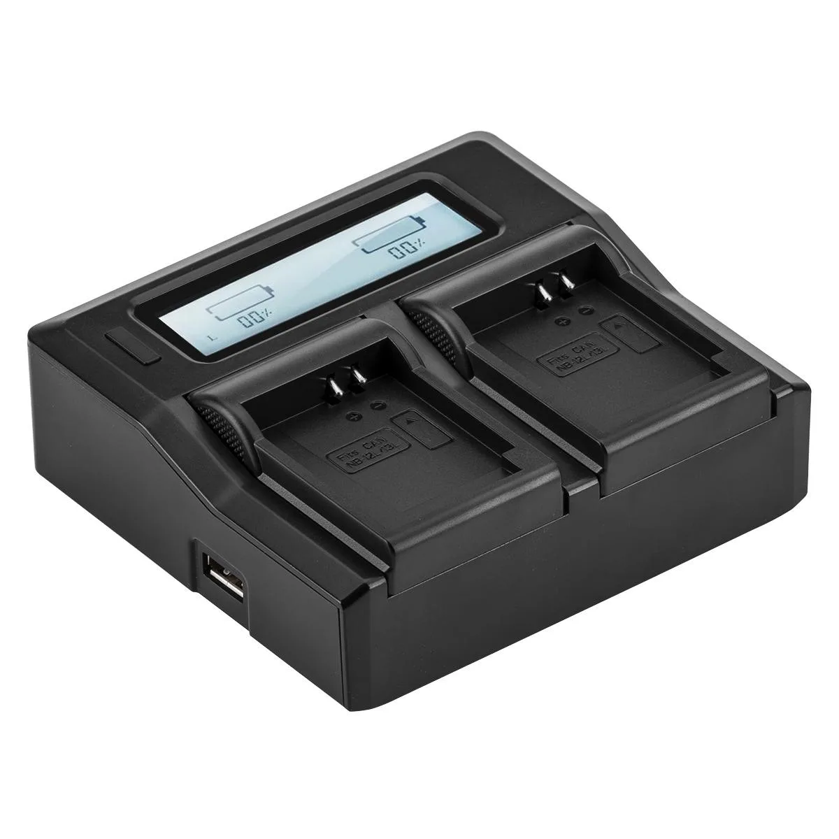 Green Extreme dual charger with LCD screen for Canon NB-13L batteries
