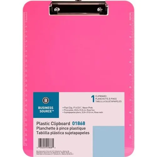 Business Source Business Source 01868BD Clipboard Neon Pink 6 Pack — صورة المنتج