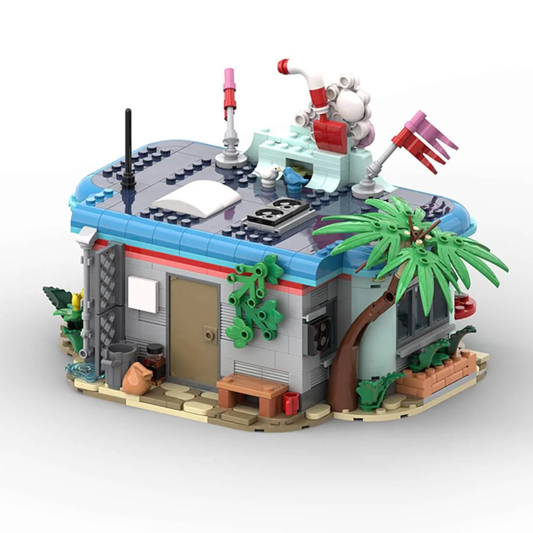 ZITIANYOUBUILD ZITIANYOUBUILD MOC-224580 Summer Milkshake Bar Building Blocks Set 810PCS Educational — product photo