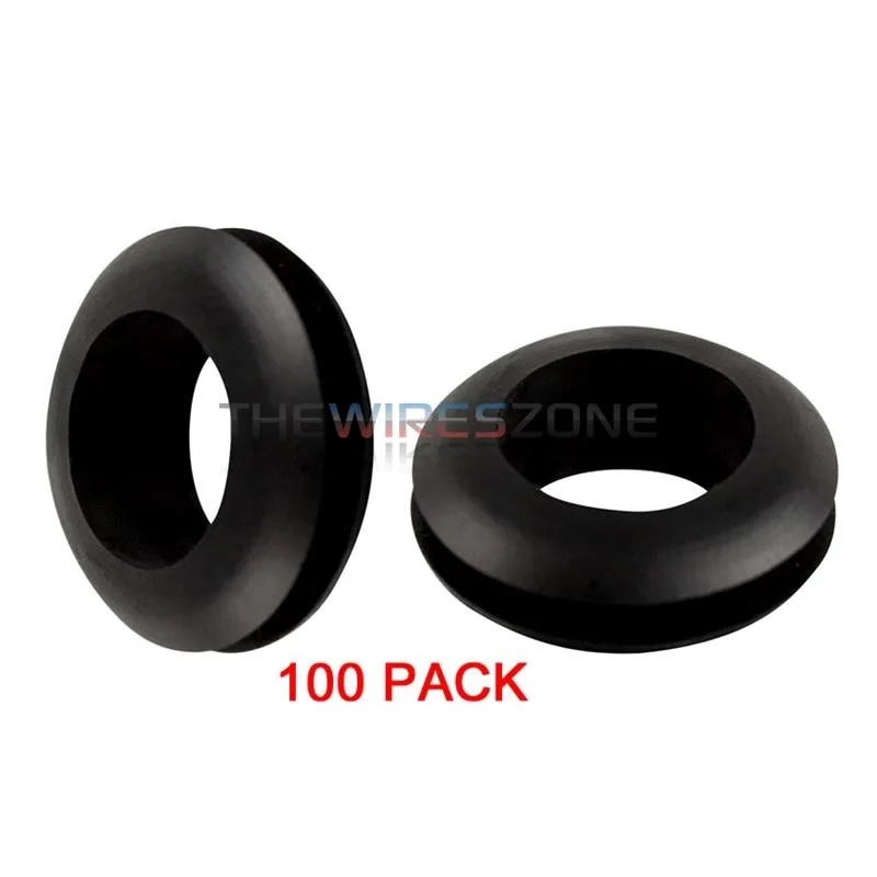 METRA METRA RG12 Rubber Grommets 1/2" ID Black 100 Pack — product photo