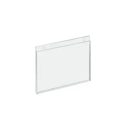 Azar Displays Azar Displays 162721 7" x 5.5" Clear Wall U-Frame with Holes Pack of 10 — product photo