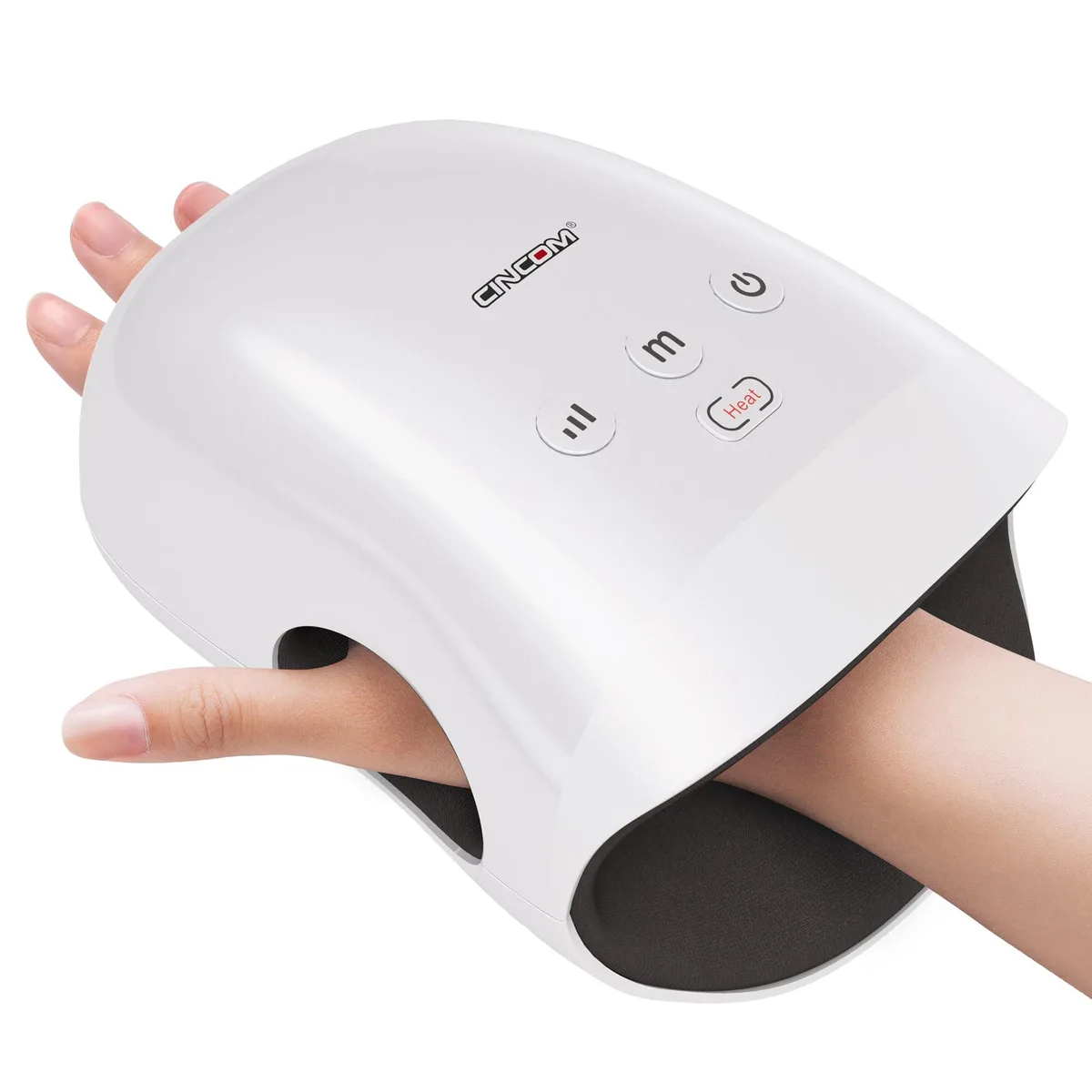  CINCOM CM-026H Hand Massager with Heat, White — product photo