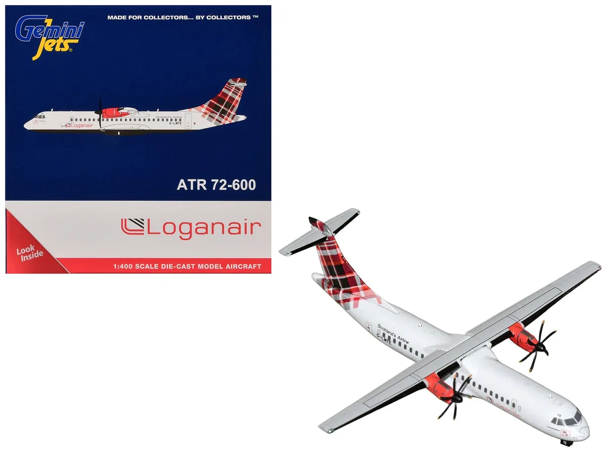GeminiJets GeminiJets ATR 72-600 Loganair G-LMTE 1/400 Diecast Model — product photo