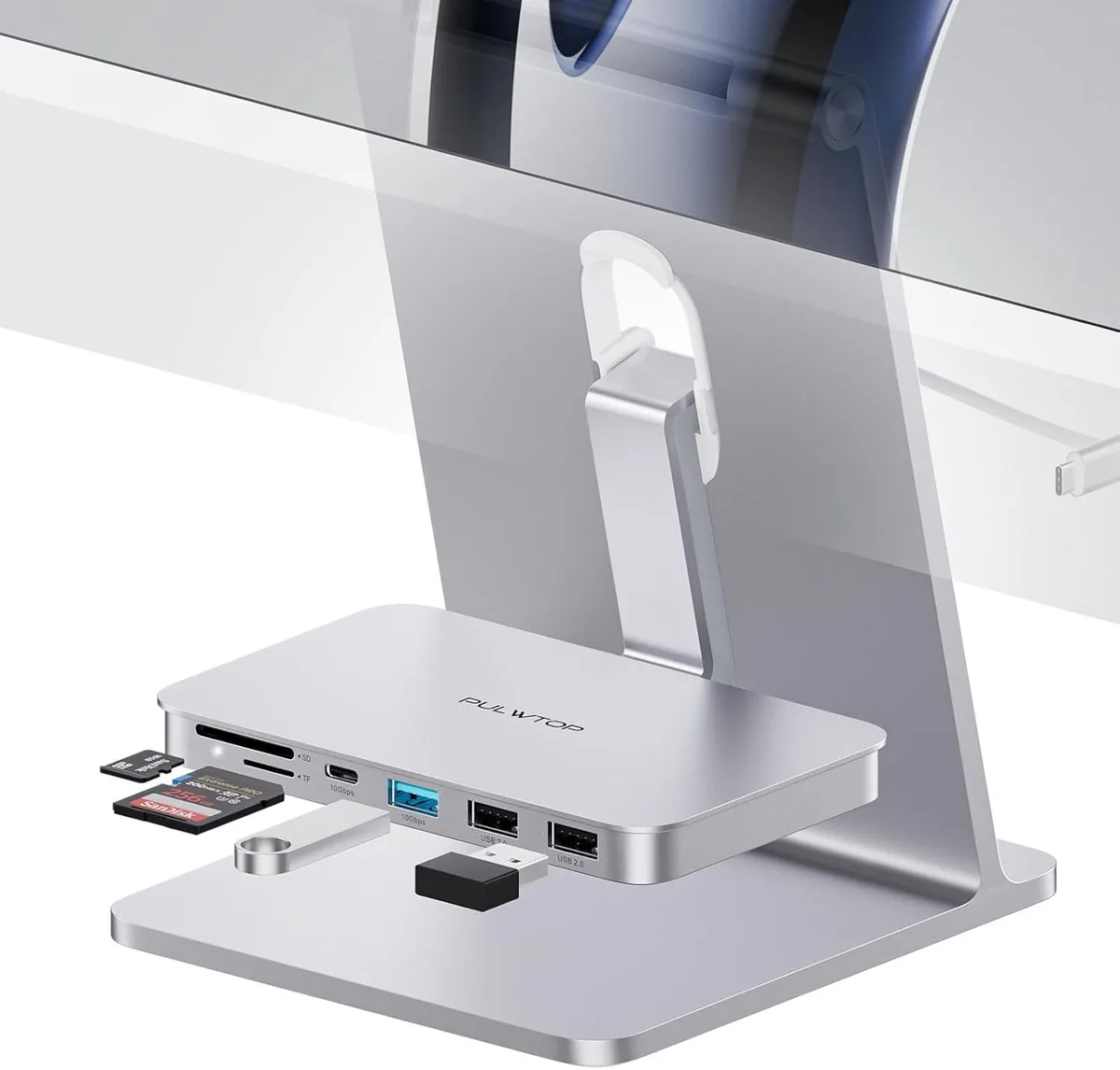 MCHOSE MCHOSE USB-C Hub 10Gbps 24in iMac M1/M3/M4 Silver — product photo