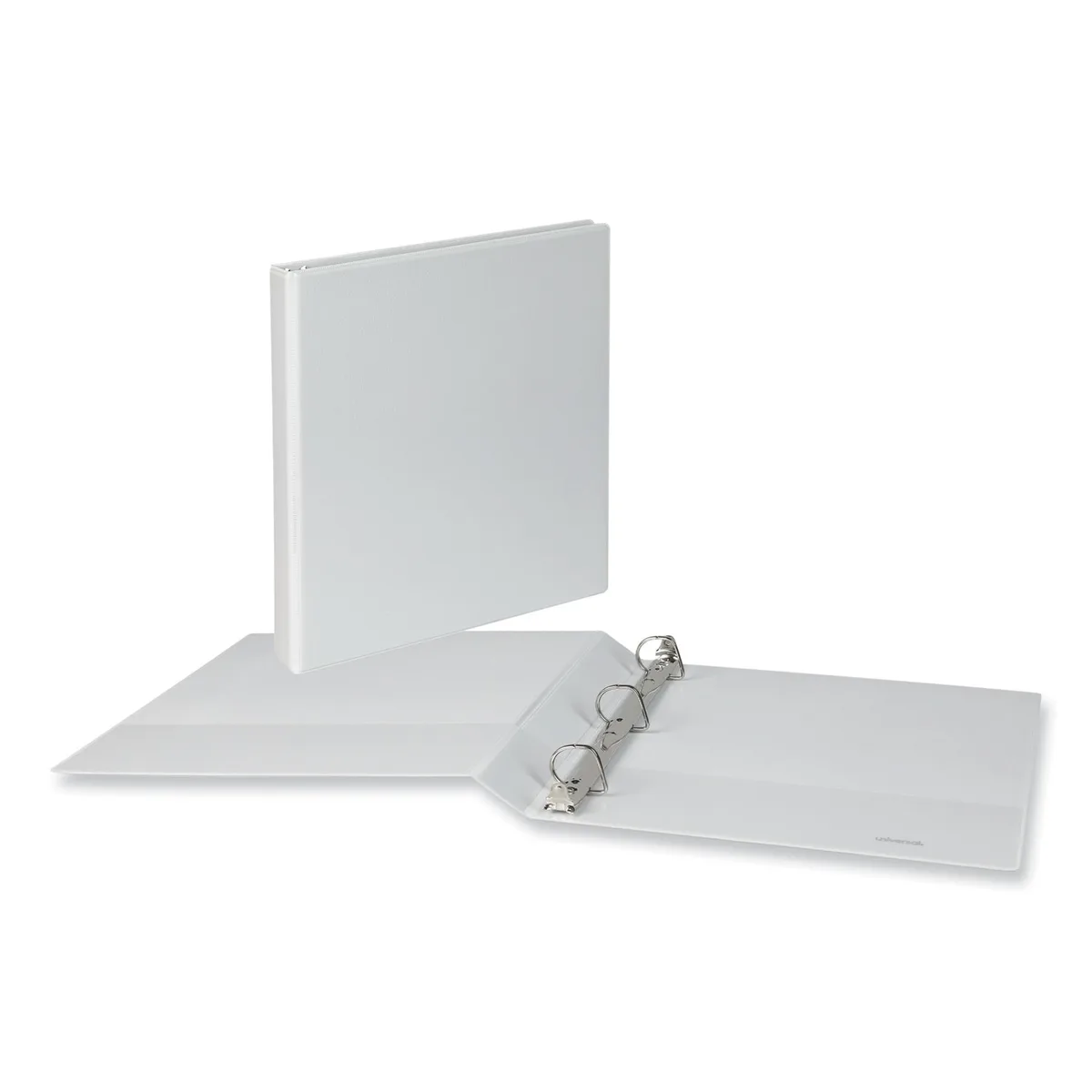 UNIVERSAL OFFICE PRODUCTS UNIVERSAL OFFICE PRODUCTS Slant D-Ring View Binder 1" White 12Ct 1147 — product photo