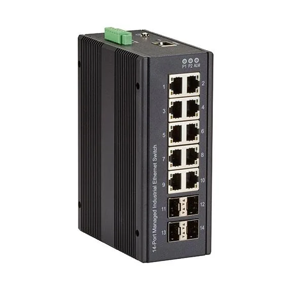 Black Box Corporation Black Box Corporation LIG1014A 14-Port Industrial Gigabit Managed Switch -40 to +75°C — product photo