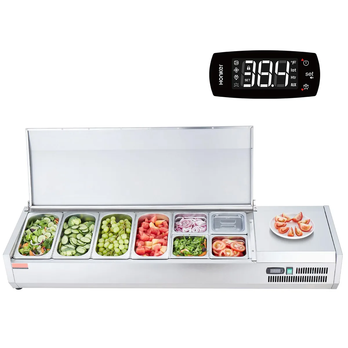 VEVOR VEVOR E60TW-G Refrigerated Condiment Prep Station — product photo