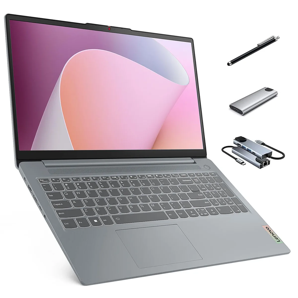 Lenovo Lenovo IdeaPad Slim 3 15.6" FHD Touchscreen AMD Ryzen 7 5825U 16GB 512GB Linux Ubuntu business laptop — product photo