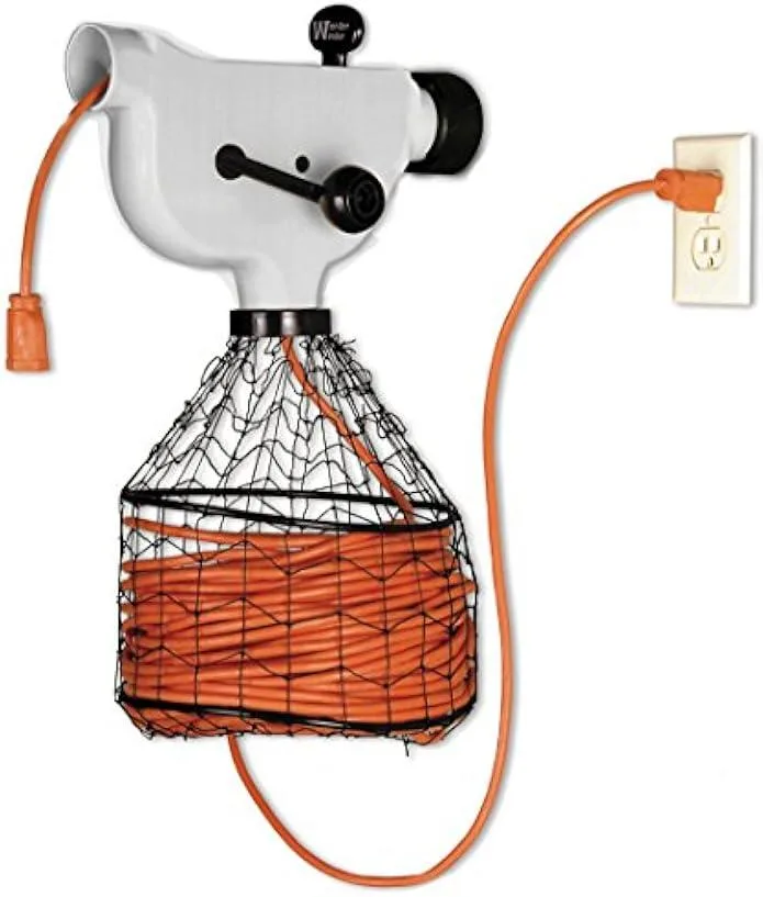 usbroway usbroway Green Leaf WW3D Wonder Extension Cord Winder Gray 150 Foot — product photo