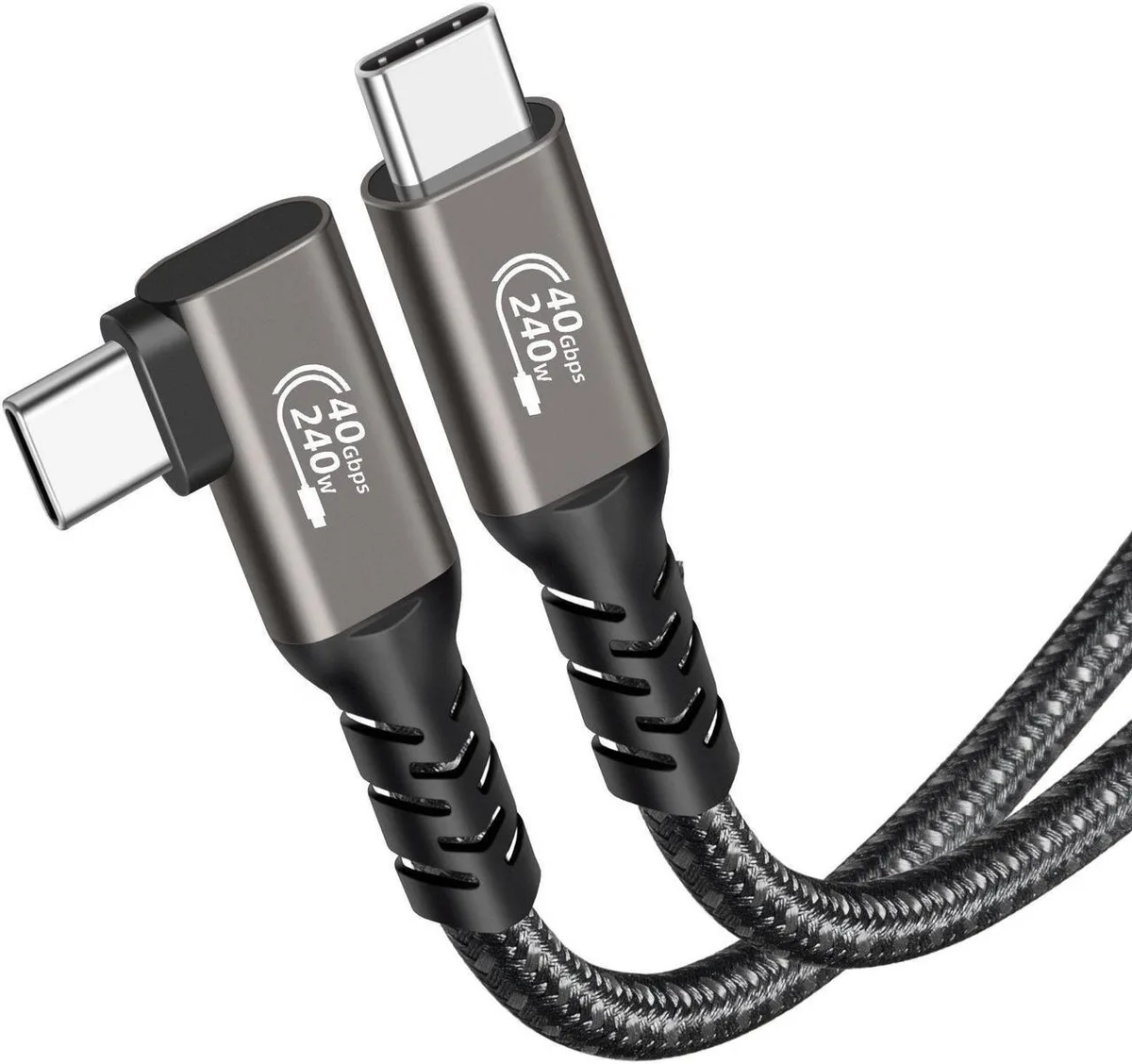 Aomoproing Aomoproing USB 4 cable 3.3 ft right angle 40 Gbps 240W — product photo