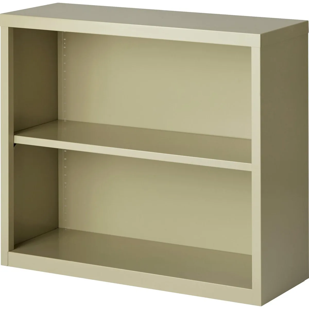Lorell Lorell 41281 Steel Bookcase 2-Shelf 34.5"W 13"D 30"H Putty — product photo