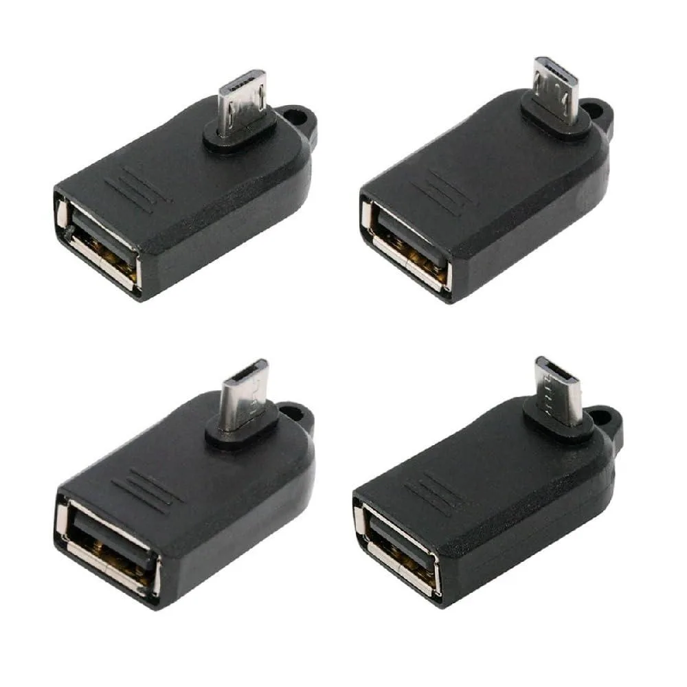Fervit Fervit Mini USB OTG Adapter 4-Pack 90° Angled USB 2.0 480Mbps — product photo