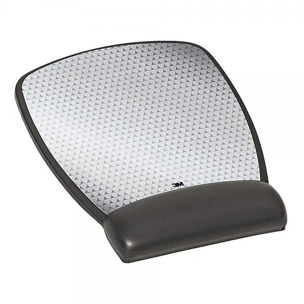 3M 3M Compact Mouse Pad Gel Wrist Rest Black Leatherette MW309LE — product photo