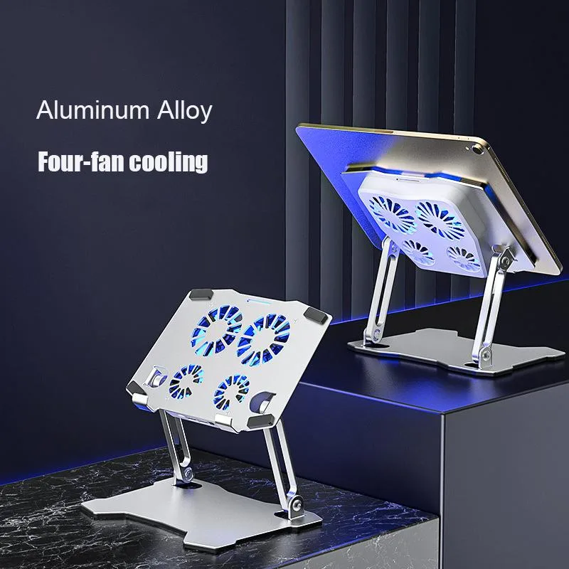 ESTONE ESTONE X6CS Aluminum Tablet Stand 4 Fan 13.3" Silver — product photo