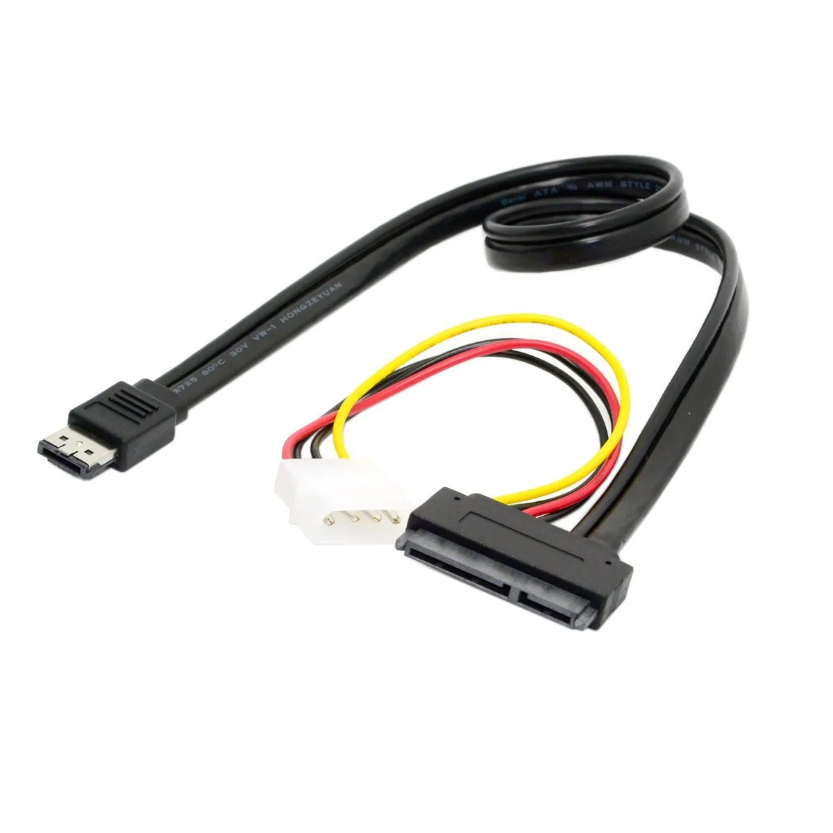 TeKit TeKit eSATAp to SATA 22pin &amp; IDE 4pin 5V 12V Cable 50cm/1.6ft — product photo