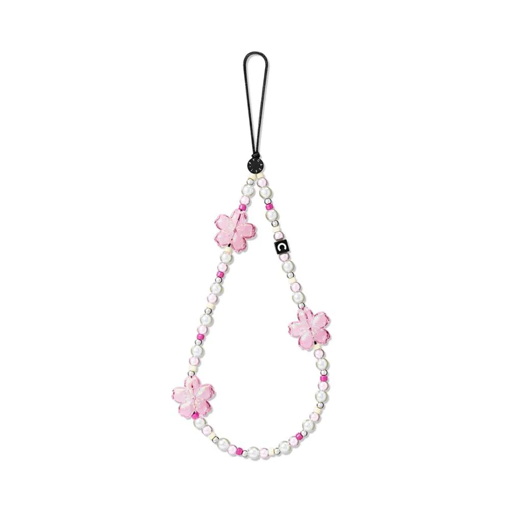  CASETiFY Cherry Blossom Flower Phone Charm Wrist Strap — product photo