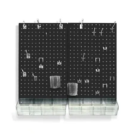 Azar Displays Azar Displays 900945-BLK 70-Piece Pegboard Organizer Kit — product photo