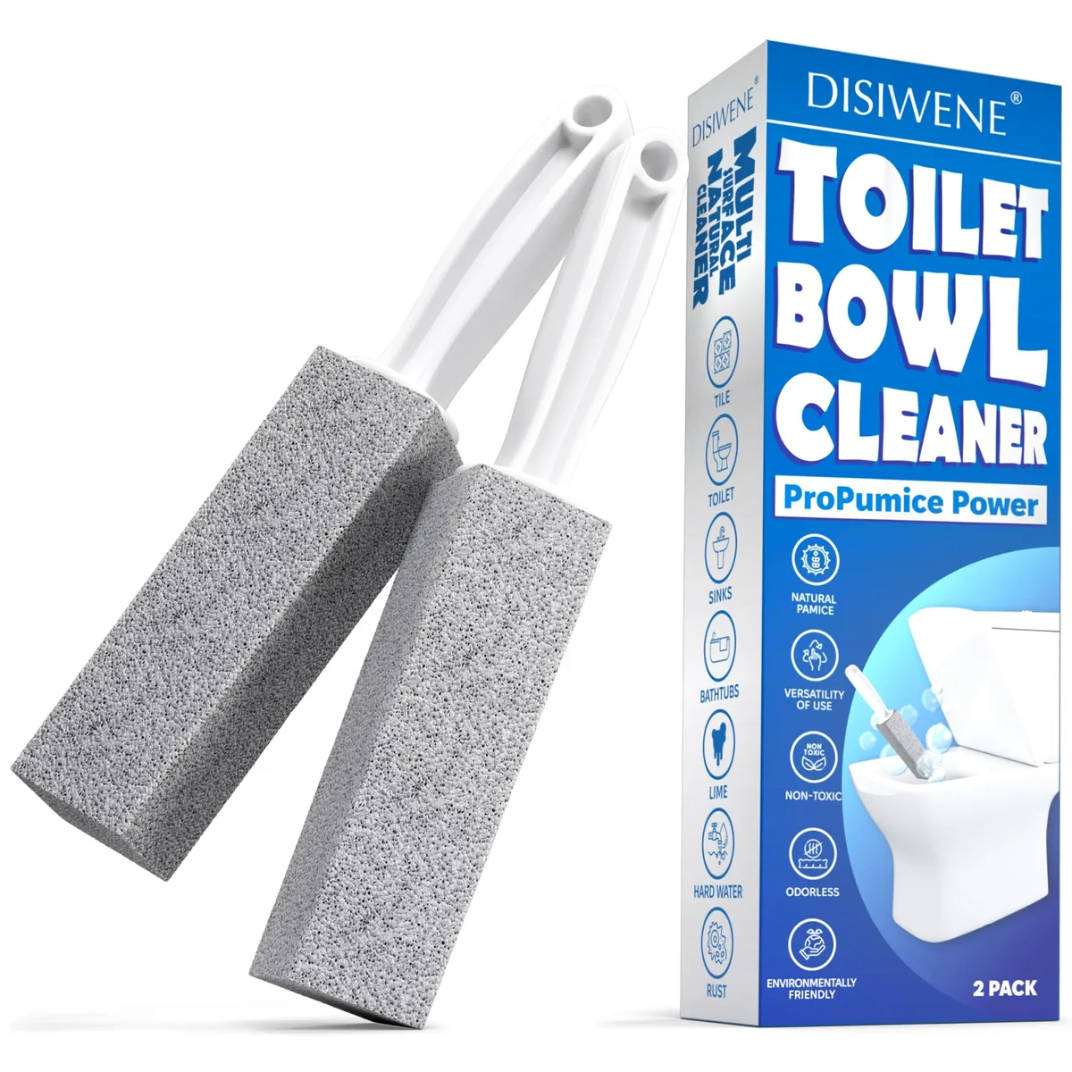  Pumice Cleaning Stone with Handle 2 Pack — product photo