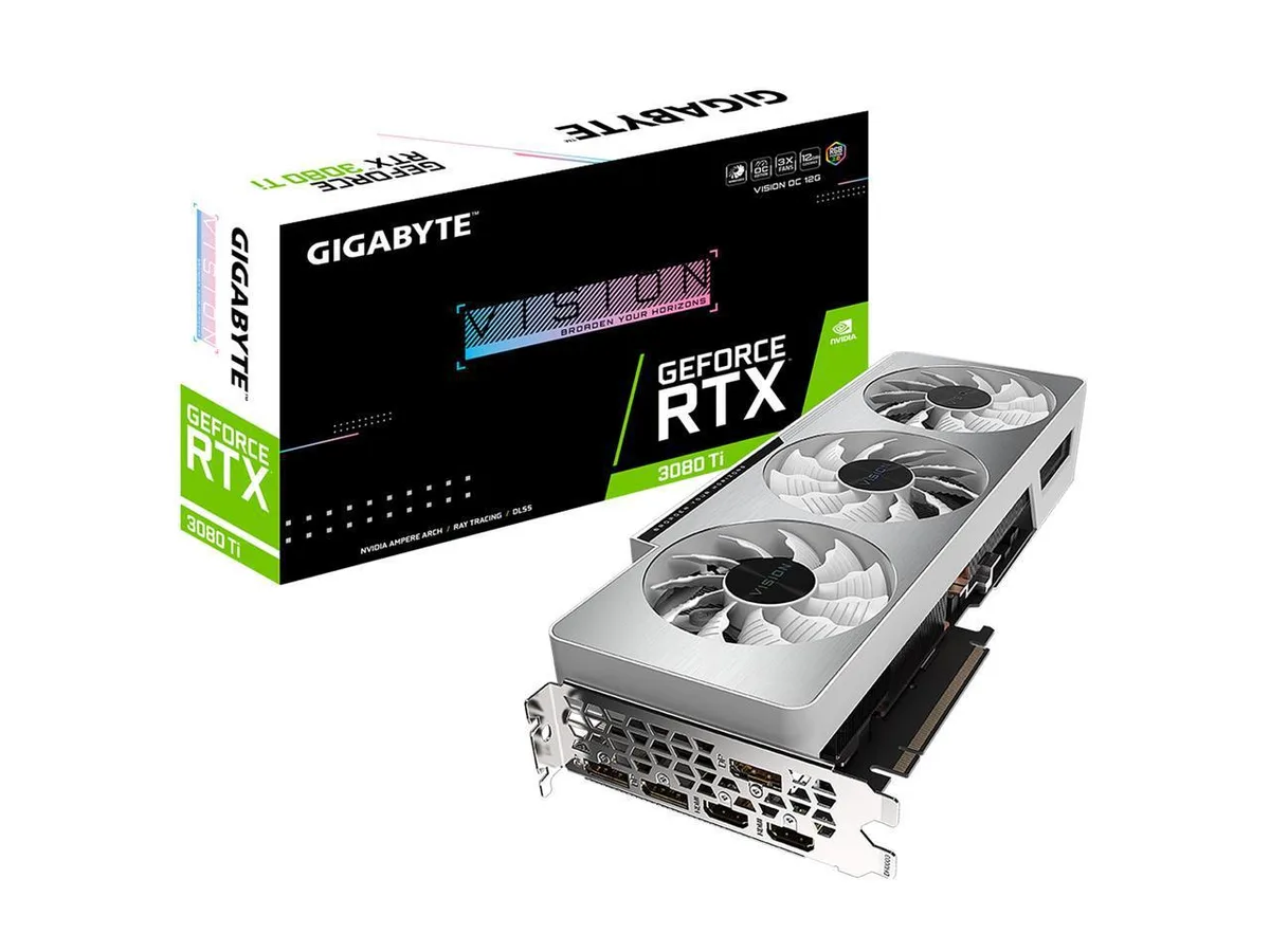 GIGABYTE GIGABYTE VISION OC GeForce RTX 3080 Ti 12GB GDDR6X graphics card — product photo