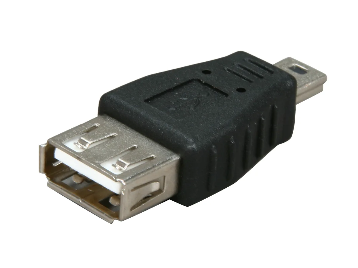 Nippon Labs Nippon Labs AD-USBAMINB-FM USB A Female to Mini B 5pin Male Adapter — product photo