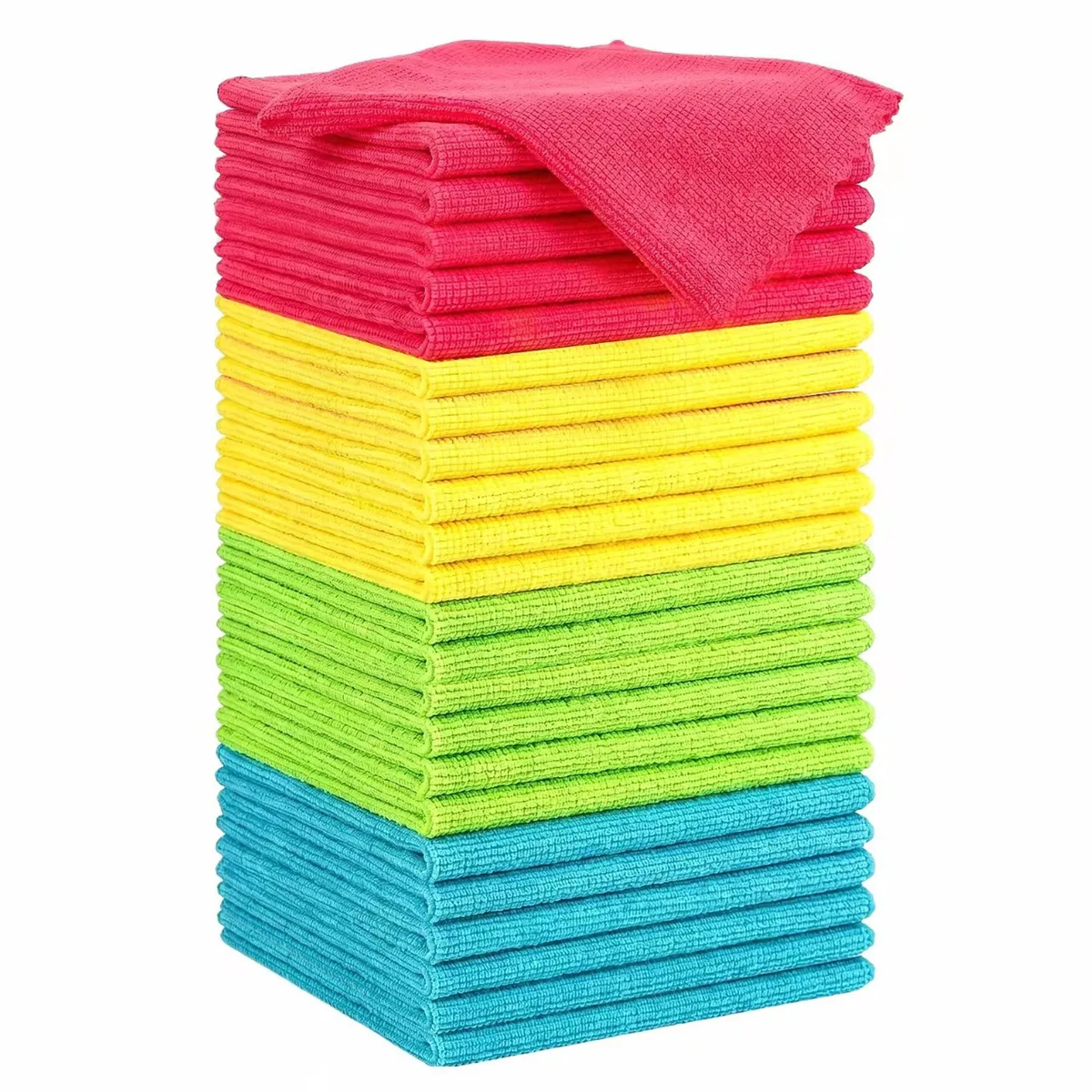  3M Microfiber Cleaning Cloth 24 Pack 12 in x 10.6 in 4 Color Mix — product photo