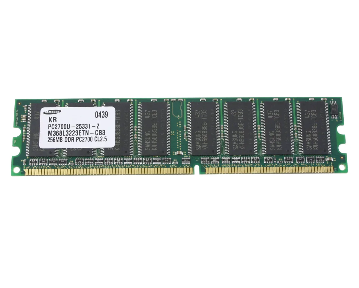 SAMSUNG SAMSUNG M368L3223ETN-CB3 256MB DDR 333 desktop RAM — product photo
