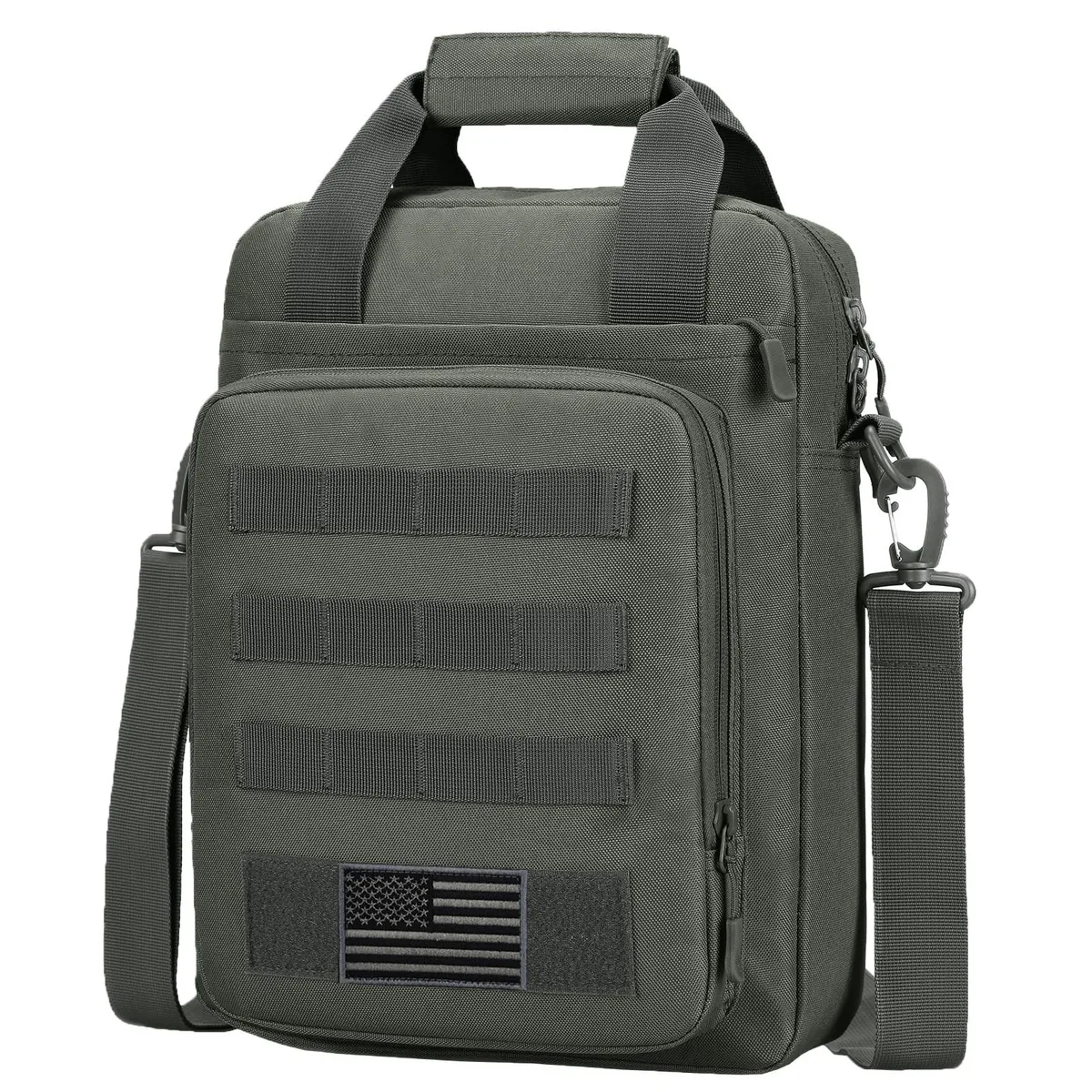 GSM Outdoors GSM Outdoors Tactical Messenger Bag 2 in 1 accessory Gray Green — product photo
