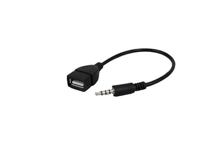 Arzhcyt Arzhcyt USB Female to 3.5mm Jack Male Audio Adapter (Black) — product photo