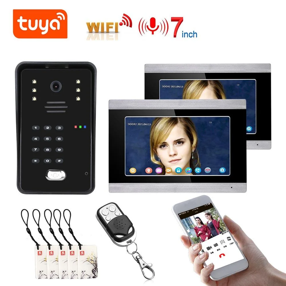 visiPower visiPower 7" Video Intercom Kit – 1 Doorbell + 2 Monitors — product photo