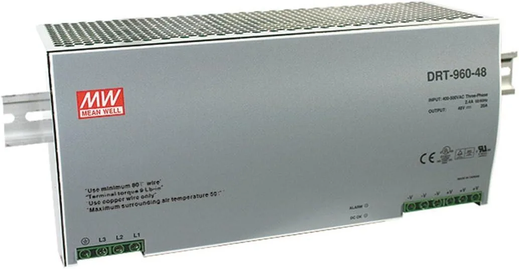 NShi NShi DRT-960-24 24V 40A 960W Three Phase DIN Rail Power Supply — product photo