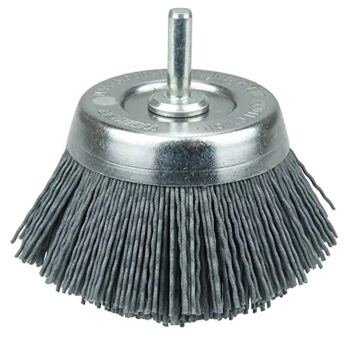 Weiler Weiler 14404 Nylox cup brush .040/120 grit 1/4 stem pneumatic accessory — product photo