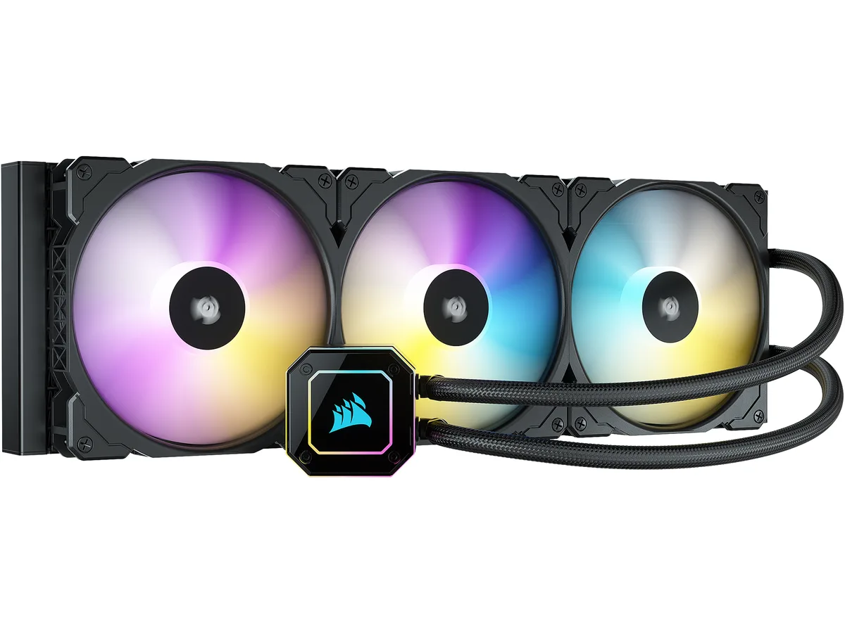 Corsair Corsair CW-9060055-WW iCUE H170i Elite Capellix liquid cooler 420mm radiator 140mm fans 33 RGB LEDs — product photo