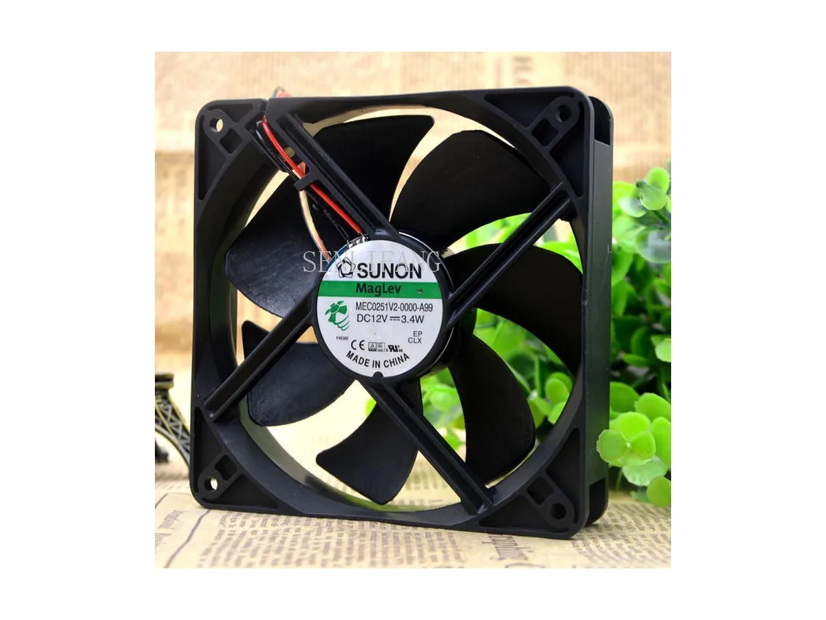 Fans Fans MEC0251V2-0000-A99 120mm 25mm 12V 3.4W 450RPM 3-wire case fan — product photo