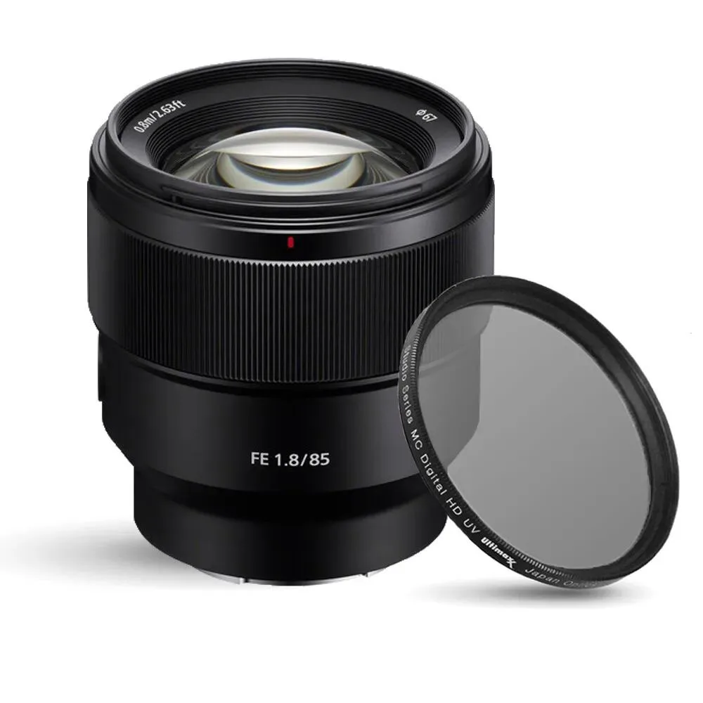 Sony Sony FE 85mm f/1.8 Lens SEL85F18 + 67mm UV Filter — product photo