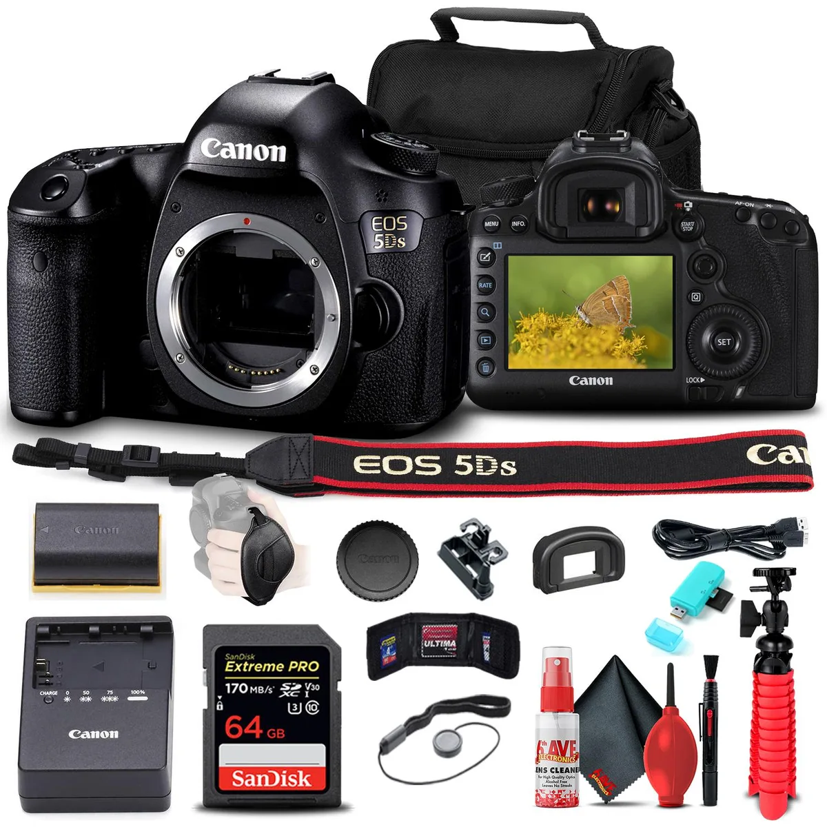 Canon Canon EOS 5DS 50.6MP DSLR Camera Kit with 64GB Card — product photo