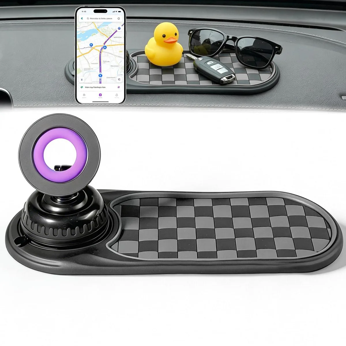 Batdiary DMBAT0025 Dashboard Phone Mount Gray 11.42×4.72 in — product photo