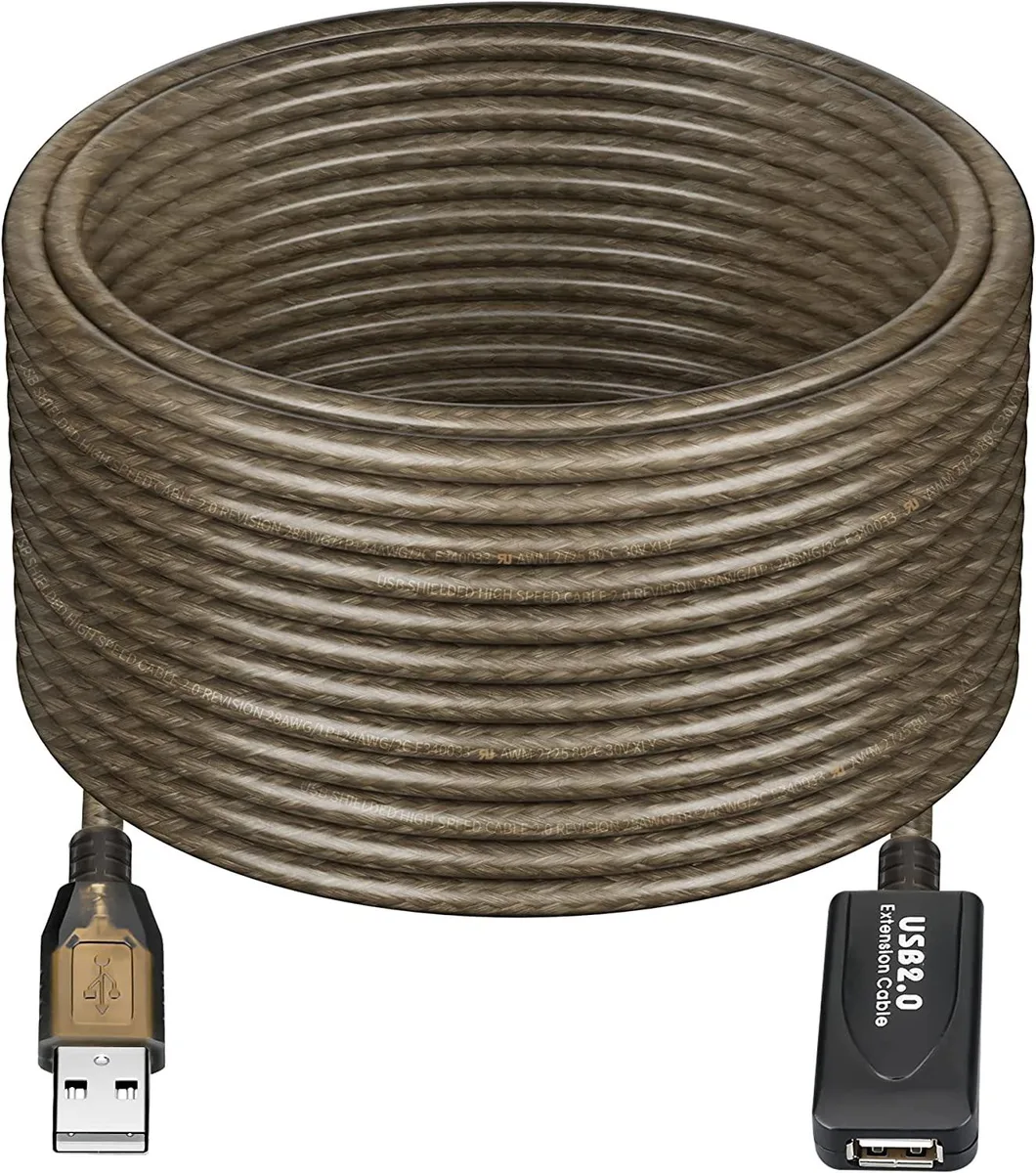 globalcrown globalcrown USB 2.0 Active Extension Cable 30ft 480 Mbps — product photo