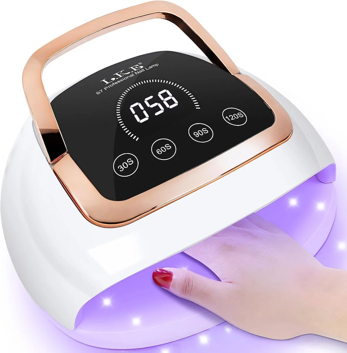  Wisdompark S2 268W UV LED Nail Lamp 66 Beads Black — product photo