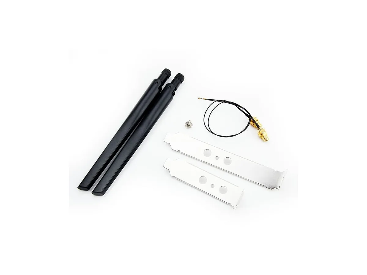 Teday Teday Dual Band 5 dBi Antenna Kit RP-SMA MHF4/IPEX 20 cm for M.2 Intel AX200 9260 8265 — product photo