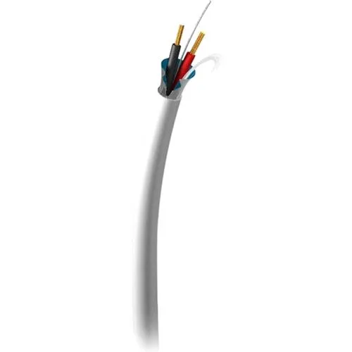 White plenum-rated speaker wire on spool, 18 AWG, 250 ft
